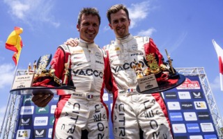 フォーラムエイト、WRCサルディニアの「FORUM8 WRC2 Most Stage Wins Award」はヨアン・ロッセル／ベンジャミン・ブルー組が受賞