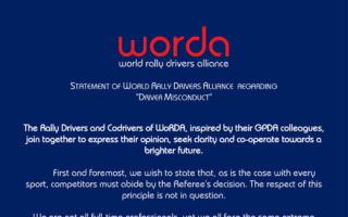 世界ラリードライバー連盟が「ドライバーの不祥事」への高まる制裁について声明を発表